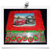 Cars edible image cake (4)