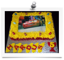 Cars edible image cake (5)