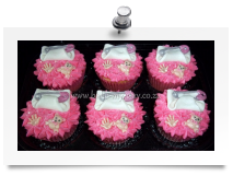 Nappy cupcakes (pink)