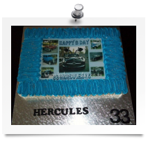 Vintage cars cake